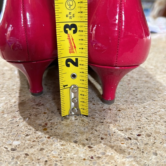 Pink Patent Kitten-Heel Shoes - Picture 14 of 15